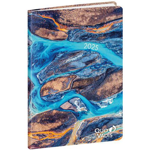 Semainier 2025 13 mois Respire islande Affaires - 10x15 cm - Quo Vadis