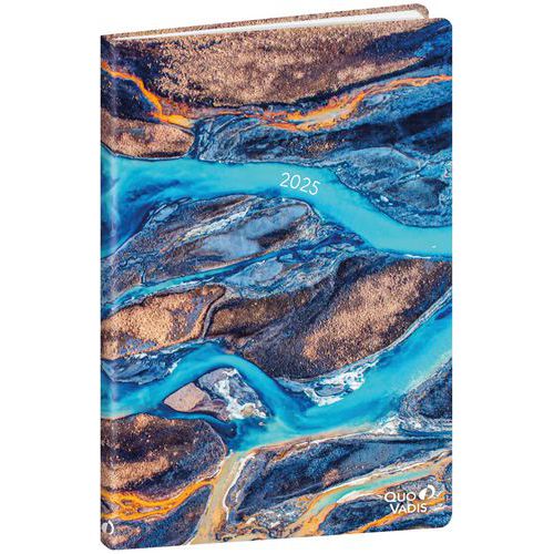 Semainier 2025 13 mois Respire islande Ministre - 16x24cm - Quo Vadis