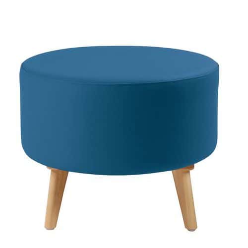 Pouf BULLE PVC pied bois GGI