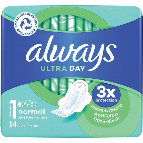 Serviette hygénique Ultra Normal Plus - Paquet de 14 - Always