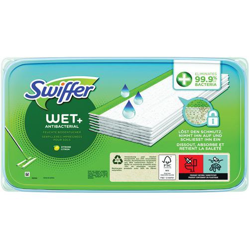 Lingette humide antibactérienne pour balai Swiffer - Swiffer