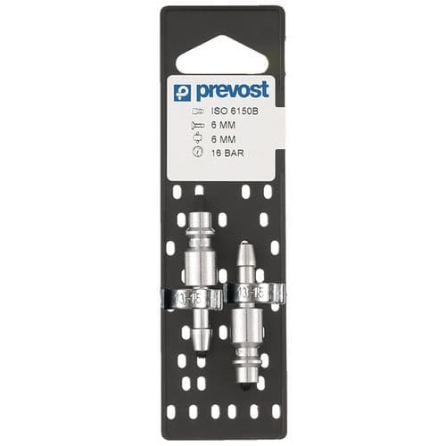 Lot 2 embouts ISO B pour tuyau - Prevost