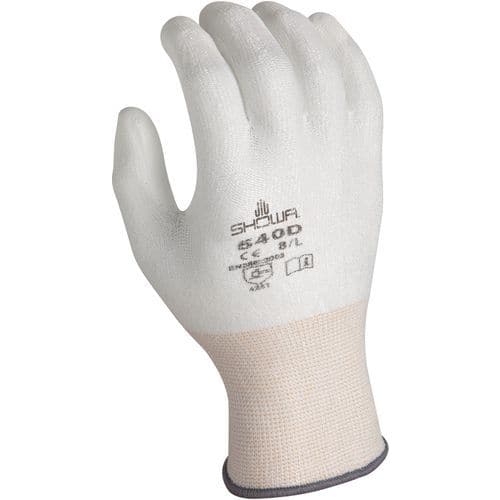 Gants résistants aux coupures 540D blanc - Enduction polyuréthane