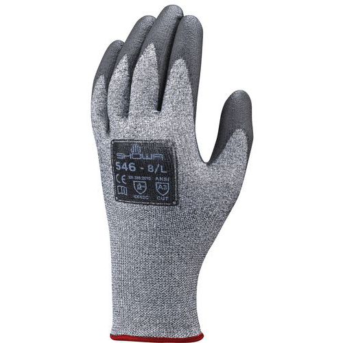 Gants résistants aux coupures 546 gris - Doublure Duracoil _Showa