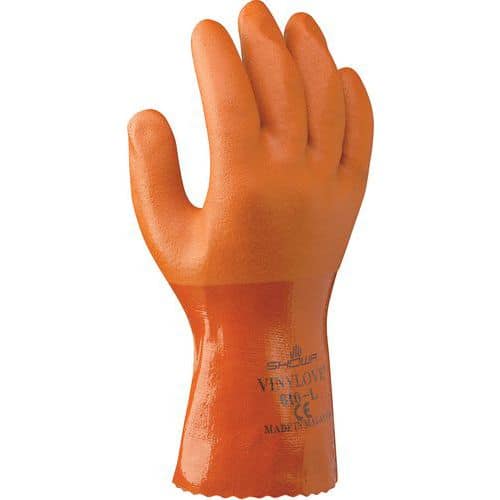 Gants de protection chimique 610 - Enduction PVC _Showa