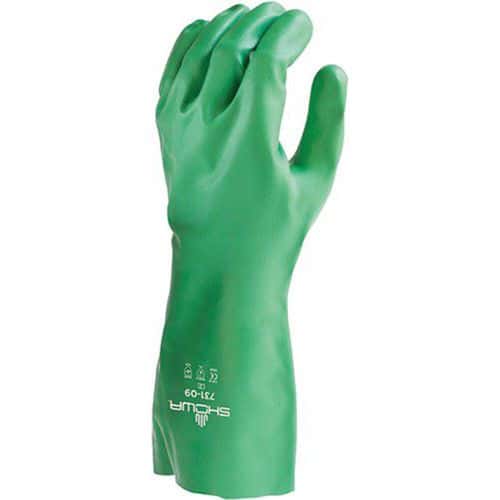 Gants de protection chimique 731 vert-Enduction nitrile