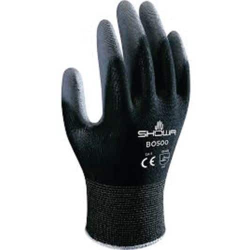 Gants de précision B0500B noir - Enduction polyuréthane / Showa