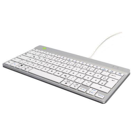 Clavier ergonomique R-Go Compact Break Qwerty (DE) - blanc- R-Go Tools