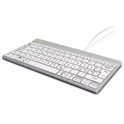 Clavier ergonomique R-Go Compact Break Qwerty (ND) - blanc- R-Go Tools