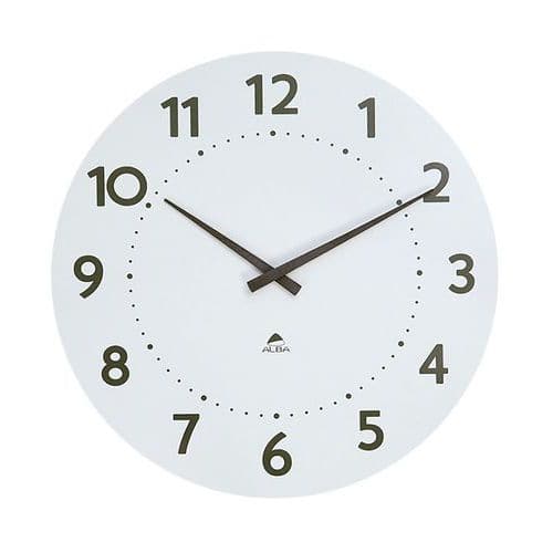 Grande horloge murale Ø 55 cm en bois Alba