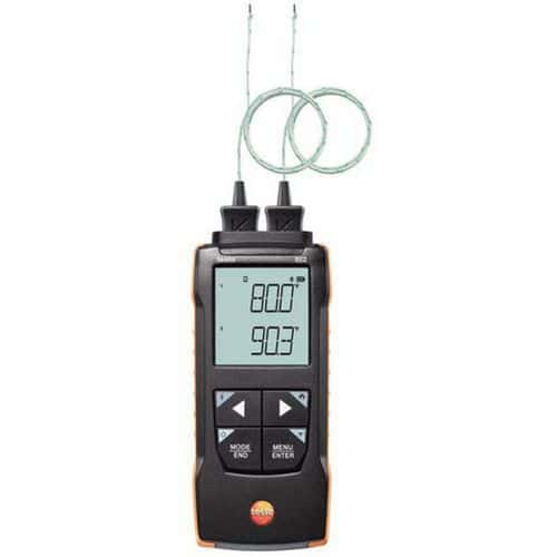 Thermomètre à sonde interchangeable (2 voies) - Testo 922