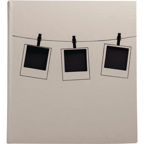 Album photo livre 60 pages noires Instants - 29x32cm - Exacompta