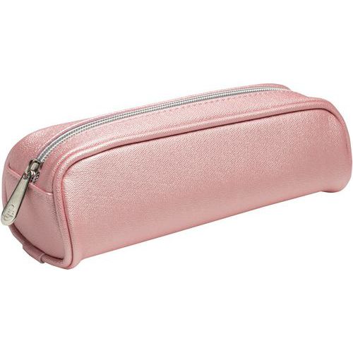 Trousse trapèze métallisé assorti Perle - Lot de 6 - Exacompta