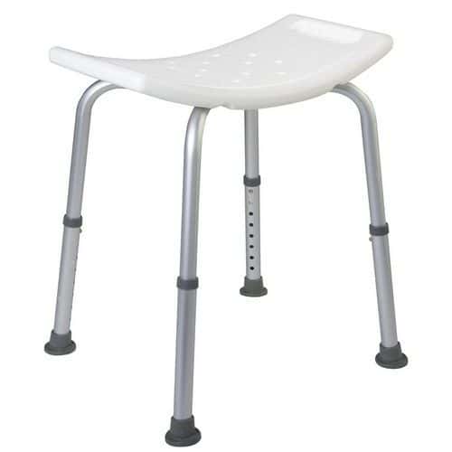 Tabouret assise large - hauteur réglable - 2 poignées - Arvix