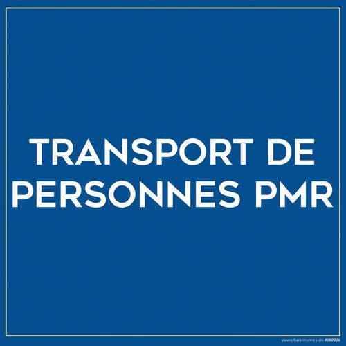 Plaque magnétique pour véhicule - Transport de PMR