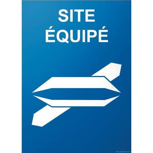 Panneau site équipé