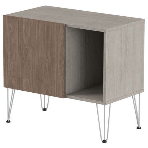 Rangement bas Java hauteur 74 cm 1 porte 1 niche MBA