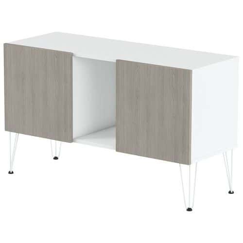 Rangement bas Java hauteur 74 cm 2 portes 1 niche - MBA