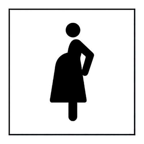 Pictogramme accès prioritaire aux femmes enceintes en Vinyle