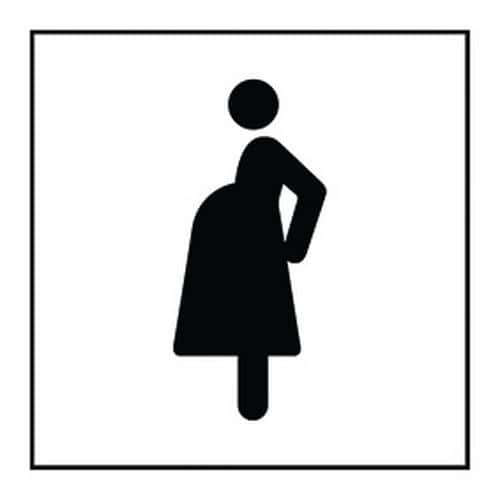 Pictogramme accès prioritaire aux femmes enceintes en PVC