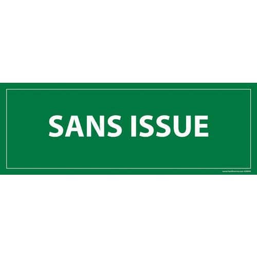 Panneau sans issue