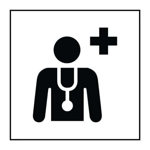 Pictogramme centre médical ou médecin en Gravoply