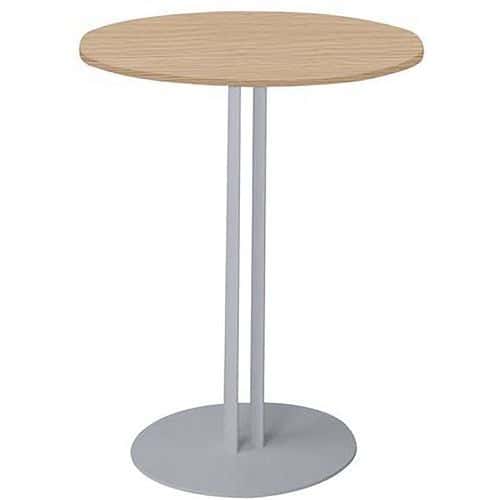 Table Roxane piètement 2 tubes Ø 60 cm