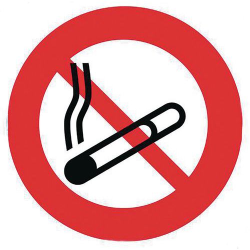 Panneau interdiction - Défense de fumer - Adhésif