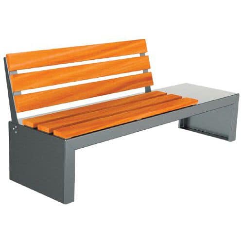 Banc BEAUNE 196 cm bois/acier