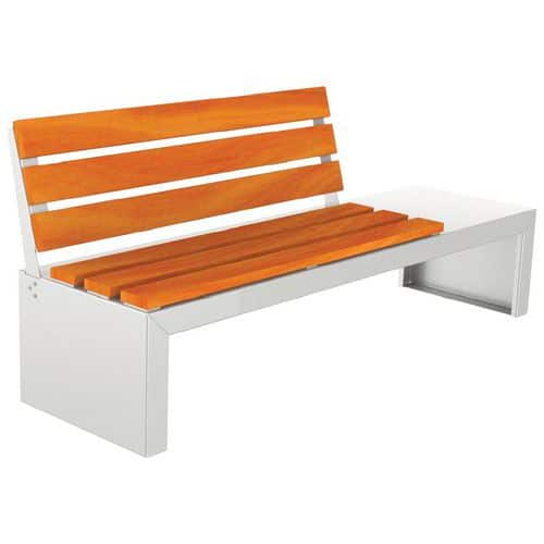 Banc MIRANDE 196 cm bois/acier