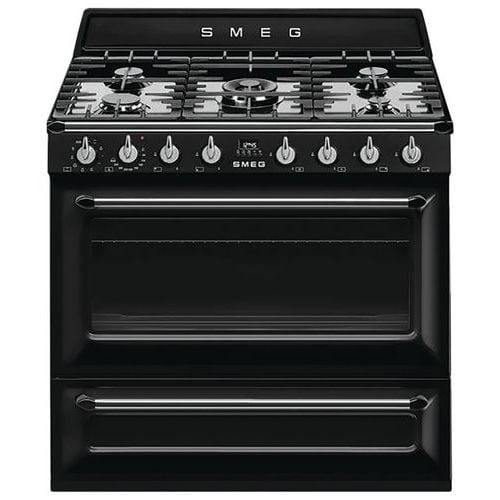 Piano de cuisson mixte TR90BL2 - 5 feux gaz - Smeg