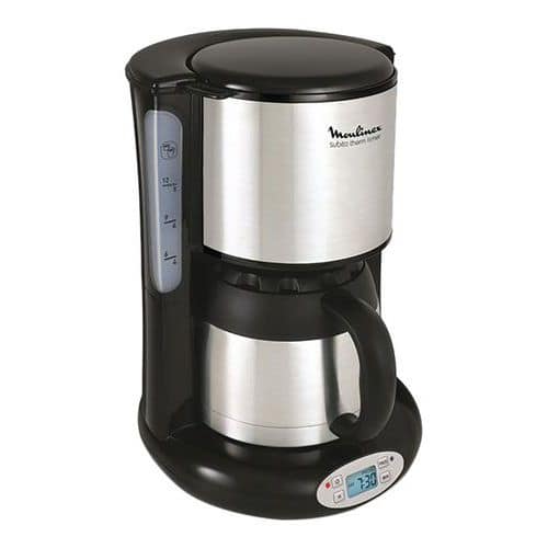 Cafetière filtre 12 tasses programmable Subito FT362811 800 W Moulinex