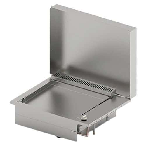 Plancha encastrable gaz- OASI 55 lisse + couvercle - 203090 - 5600 W - Planet