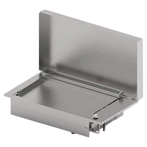 Plancha encastrable gaz- OASI 80 lisse + couvercle - 203092 - 8400 W - Planet