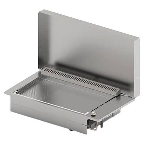 Plancha encastrable gaz- OASI 80 lisse rainurée - 203093 - 8400 W - Planet