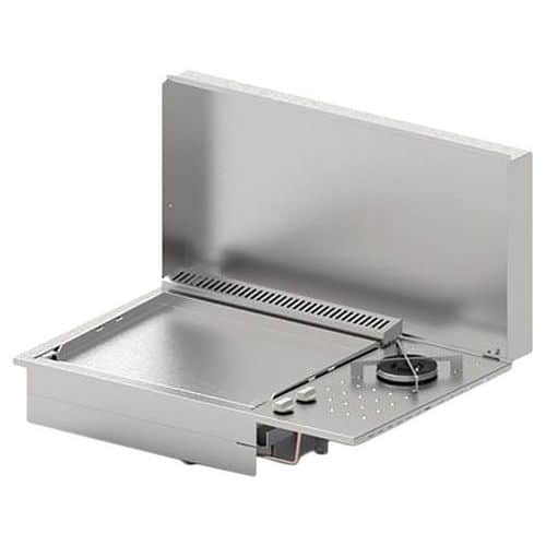 Plancha encastrable gaz OASI 80 lisse + Feu dual - 203098 - 8400 W - Planet