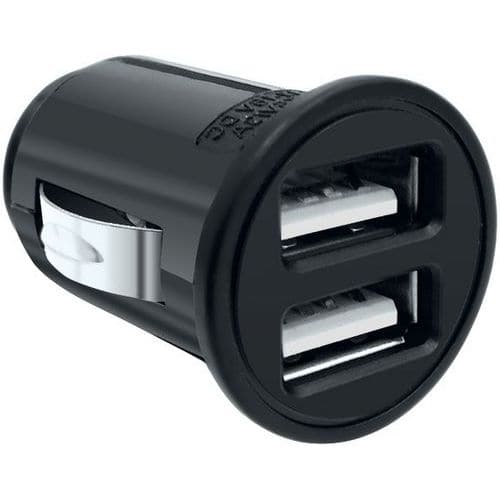 Mini chargeur allume-cigare universel avec 2 entrées USB - Moxie