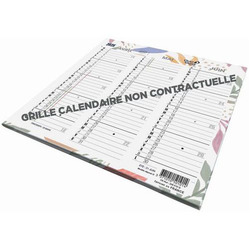 Calendrier Origami 13 Exotique - 26x13cm - Année 2025 - Quo Vadis