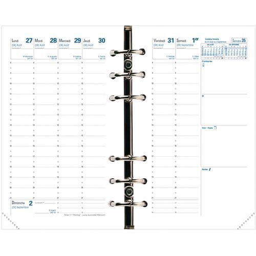 Recharge 2024-2025 Timer 17 Planing Semainier - Quo Vadis