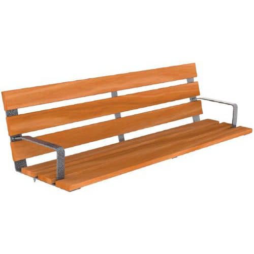 Banc MAUBEUGE 180 cm bois/acier