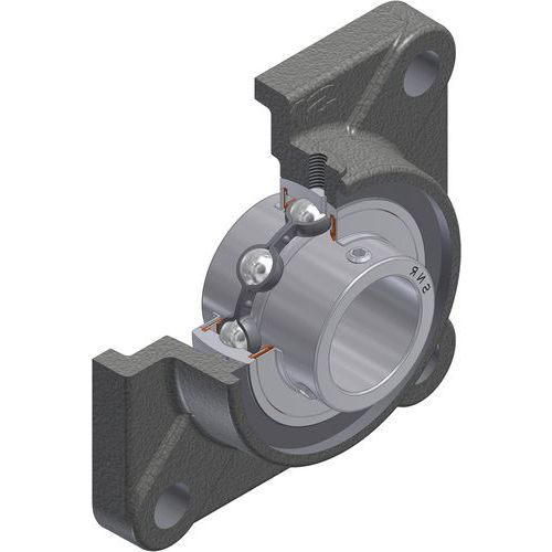 Roulement à billes à Insert en acier inoxydable - série SUCF200