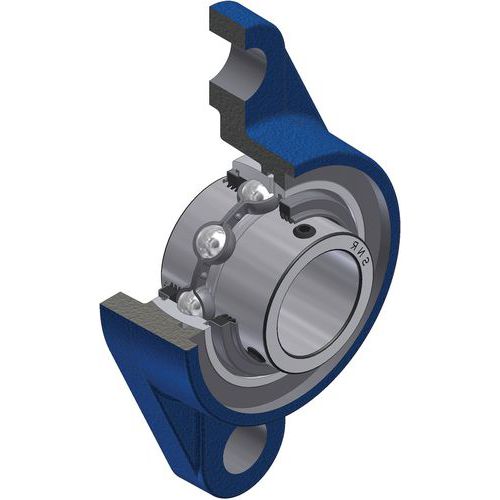 Roulement à billes à Insert radial, joint triple lèvre - série UCFL210