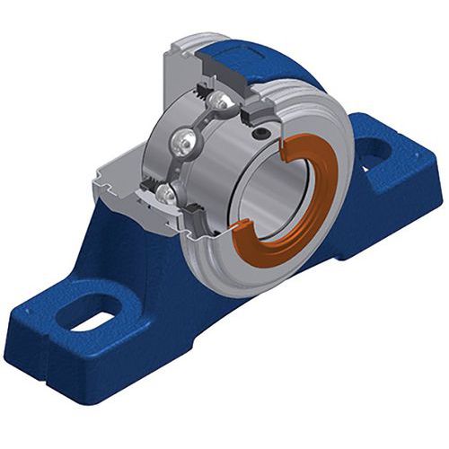 Roulement à billes Insert radial, joint triple lèvre - série UCPE207L