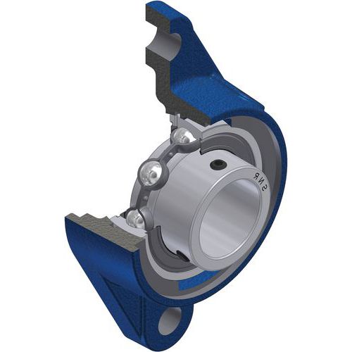 Roulement à billes à Insert radial, vis de fixation - série USFLE200