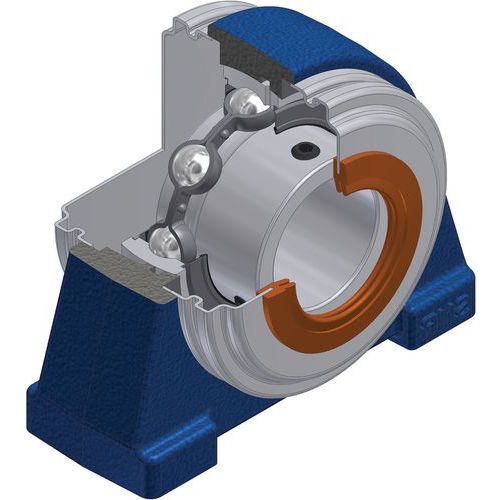 Roulement à billes à Insert radial, vis de fixation - série USPAE200