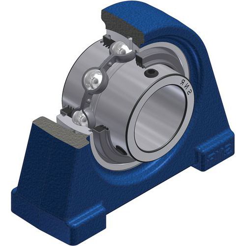 Roulement à billes Insert radial, joint triple lèvre - série UCPAE200