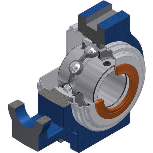 Roulement à billes à Insert radial, vis de fixation - série UCT203CO