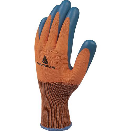 Gants tricot polyester, paume enduite latex