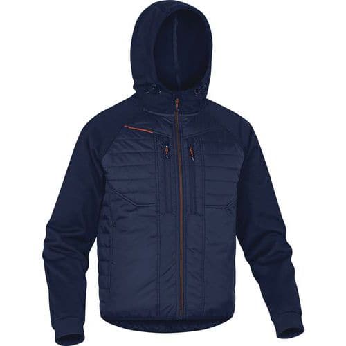 Veste bi-matière. Fermeture par zip anti-froid