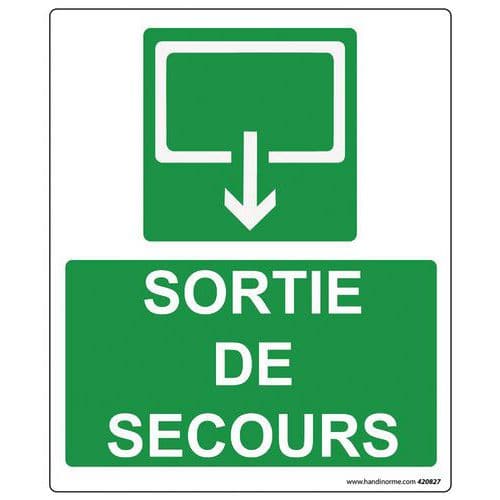 Signalétique photoluminescent sortie de secours